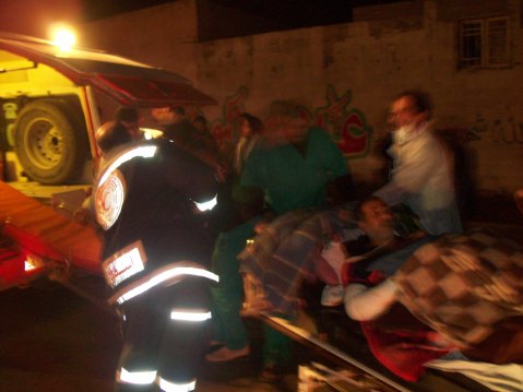 Extra ambulances arrive to rescue patients from street