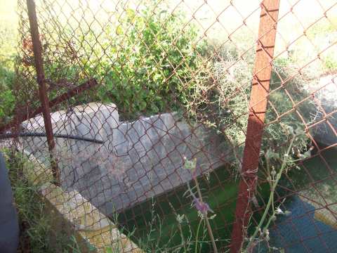 Well's diesel pump was bulldozed May 08, water now stagnant